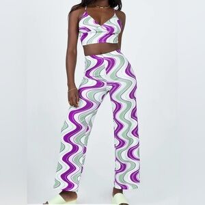 Princess Polly Gigi Purple and Green Set